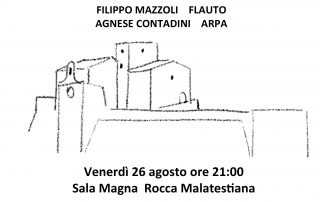 Concerto Flauto e arpa rocca malatestiana di verucchio 26 agosto 2022
