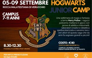 hogwarts junior camp,5-9 settembre 2022 rocca malatestiana verucchio
